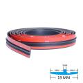 SEAL 1M 14/19mm Rubber Car Seals Edge Sealing Strips Auto Roof Windshield Car Rubber Sealant Protector Seal Strip Window Seals For Car. 
