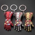 Avengers Thanos Infinity Gauntlet Keychain Disney Superhero Iron Man Infinity Gloves Keyrings Car Pendant Key Holder Accessories. 