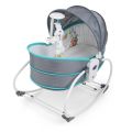 Mastela 5 in 1 Rocker, Bouncer Chair with Removable Bassinet 6037 (Gray). 