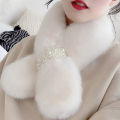 Fashion Imitation Rabbit Fur  Winter Neck Warmers Plush Scarfs Shawl Warm Scarfs. 