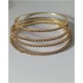 8 Piece Stone metal  Bangles For Women. 