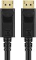 DisplayPort Cable Monitor Cable (Display Port) DP to Displayport 1.2 Cord 6 feet Compatible with DP 1.1/1.2 Supports 1440P@144HZ,2K@144Hz, 4K@60Hz-Black,Gold Plated. 