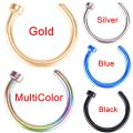 Medical Nostril Titanium Nose Hoop NoAse Rings Clip On Nose Ring Body Piercing Piercing Jewelry For Women. 