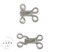 Sewing Hooks and Eyes | Metal Sewing Hooks & Eyes Closure Fasteners for Clothes, Skirts, Coats, Bracelets, Bags & Corsets. 