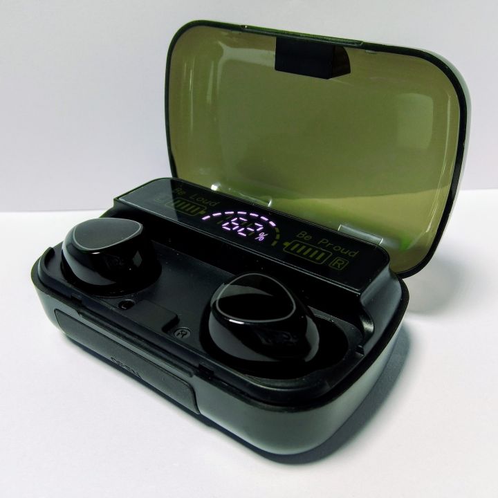 Original Premium Quality M10 Earbuds With Charging Case Wireless Gaming Earbuds/LED Display/Torch Light/Hifi Sound Base