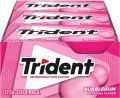 TRIDENT BUBBLE GUM ALL FLAVORS AVAILABLE 14 STICKS. PRICE FOR ONE PRODUCT EACH BUBBLE PKT. 