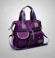 Women's Oxford Cloth Shoulder Bag – Waterproof Nylon (Purple). 