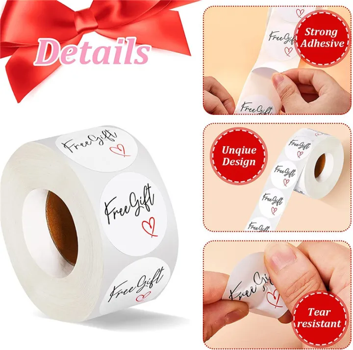 100%20PCS%201%20Inch%20Free%20Gift%20Sticker%20Design%20Packing%20Stickers%20For%20Packing%20Seal%20Label%20Decoration%20Business%20Stickers%20Decoration%20Sticker%20Invitation%20Seal%20Sticker%20Box%20Label%20-%20Image%204