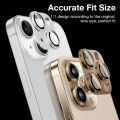 Sanptoch Dustproof Alloy Full Cover Camera Lens Protector For iPhone 16 / 15 / 14 / 13 / 12 / 11 Pro Max Plus HD Diamond Tempered Glass Film. 