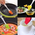 Silicone Oil Brush Cake Bake, Barbeque, Pastry Brushes, Heat Resistant, Non-Stick, Mixer, Tandoor, Baking, Cooking, BBQ, Kitchen Things, Kitchen Brush,  (Multicolour). 