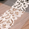 Cutwork Lace - Organza Embroidery - White - Centre. 