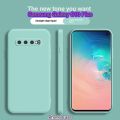 【Public】For Samsung Galaxy S10 Plus Case Classic Design Precise Cutouts Anti-Fingerprint Sweat-Resistant Smooth Touch Premium Texture Shockproof Protective Cover. 