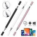 2 In 1 Stylish Universal Practical Dual-use Capacitive Tablet Stylus Pen Exquisite Double-headed Silicone Disc Drawing Tablet Phone Capacitor Pen. 