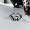 Skeleton Heart Ring for Girls – Adjustable Love Ring. 