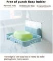Wall Mounted Kitchen Bathroom Magic Sticker Self-Adhesive Soap Holder Bathroom Shower Soap Dish Tray, Soap Rack No Drilling Wall Mounted Soap Holder. 
