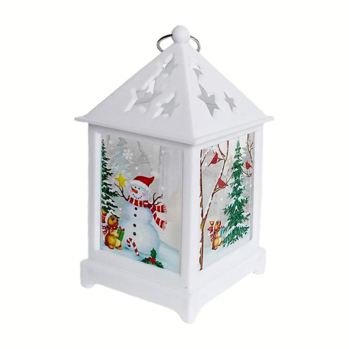 Night Lamp Warmly Light Xmas Themed Pattern LED Decorative Lamp