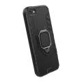 Apple iPhone 5 / 5s / SE Phone Case, Silicone TPU and Hard PC Luxury Armor Shockproof Metal Ring Holder Cover Casing. 