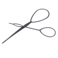 4 Pcs Topsy Tail Hair Styler Hair Style Hair Twister Snare Loop Black. 