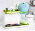 3 in 1 Kitchen Sink Organizer Stand Sink Draining Holder Towel Rack Storage Box (for Dishwasher Liquid, Brush, Cloth, Soap, Sponge). 