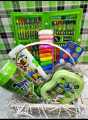 stationery deal  for kids water bottle / lunch box / pencil box / water color / pencil color / markers - play dough complete package. 