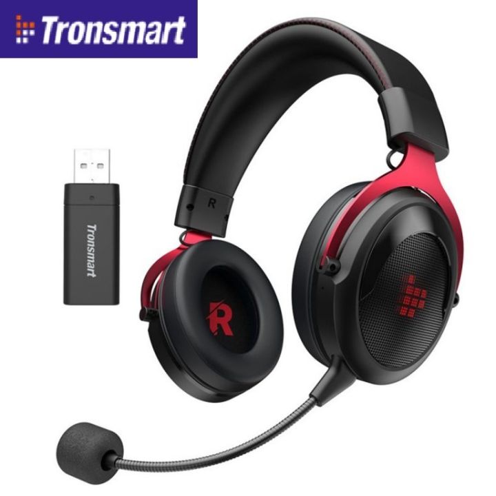 Tronsmart Shadow 7.1 Surround 2.4G Wireless Gaming Headset with for PS5/PS4/PC Computer Headphones, Noise Cancelling Mic, Dynamic 50mm HD driver 3D Bass