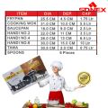 SONEX Non Stick Cookware set Gift pack -Mega Super Gift PackWith Glass Lid 18 Pcs Shadi Set - Fry Pan- Cooking Wok - Sauce Pan - Cooking Handi x3 - Tawa & Spoons. 