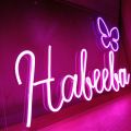Affordable Room Decoration Name Light Neon Signs Wall Decoration Light Alphabet Light Letter Neon Sign Boards Customized Neon Lights for Cute Room Decor things Neon Wall Light and Wall Decor with High Quality LED Neon Strips. 