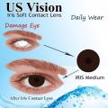 Lens for Damage Eye Extended Wear Iris Medium+Free Kit. 