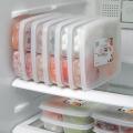 Refrigerator Frozen Meat Four-compartment Storage Box Food-grade Freezer Box Yao Store. 