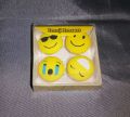 Pack of 4  Cute Emoji Eraser - Smiley Erasers Rubber For Kids. 