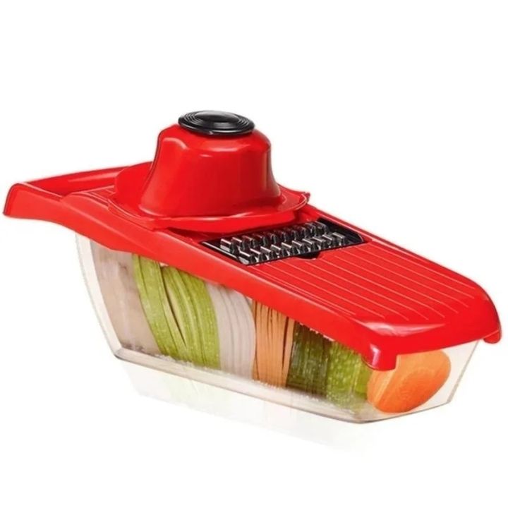 Master Slice 10-in-1 Mandolin Slicer, Slicing, and Grating, Multifunctional Tool with Interchangeable Blades and Hand Protector, Effortlessly Slice, Chop, and Grate Onions, Potatoes, Carrots, and More, High-Quality Construction