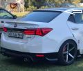 Toyota Corolla Model 2015-2020 Rear Window Roof Spoiler (Super White). 