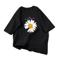 Aua&Co Black Printed T-Shirt For Girls & Women. 