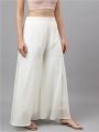 Premium Crinkle Chiffon Ethnic Wide Leg Palazzos For Women. AF-165. 