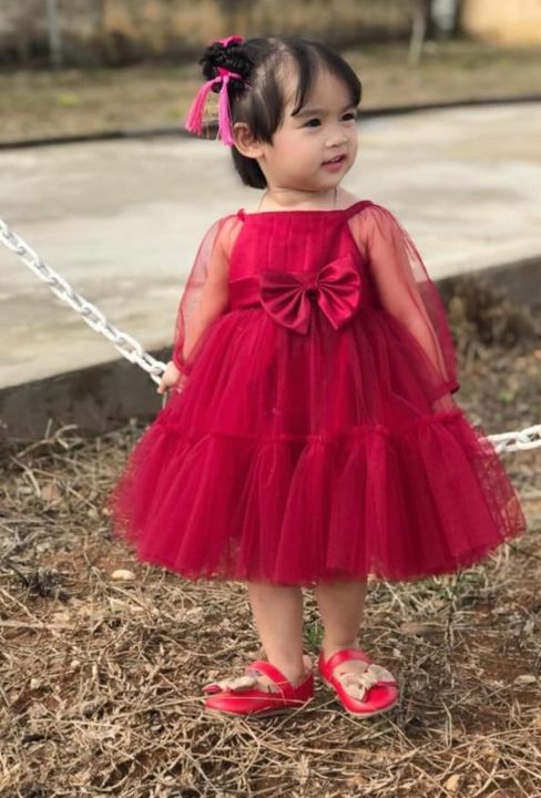 Red%20Net%20Frock%20for%20baby%20girl/%20Net%20Frock%20for%20kids%20girls%20-%20Image%202