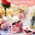 10Pcs Transparent Gift Bags with Handles Waterproof PVC Shopping Bags for Jewelry Candy Perfume Christmas Gift Wedding 25 X 16 X 8cm. 
