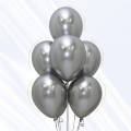 10 pcs 10 inch Original Shiny Silver Chrome Balloons Genuine Solid Metallic Chrome Silver Balloon High Quality Latex Balloon  Birthday Party Decoration, Wedding. 