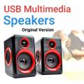 Ft-165 Computer Speakers With Heavy Bass,Subwoofer, Volume Control, 3.5mm Audio, USB Wired Powered Built-in Four Loudspeaker Diaphragm Multimedia Speaker for PC/Laptops/desktop/ Computer - High Quality By Qs. 