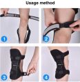Power Knee Support Protect Sports Knee Strap Resistance Strap – Nasus – Black Color. 