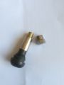 Pack of 10 - Chrome (Steel Covered) Tubeless Tyre valve nozzles - TR414 Valve Nozzle with metal cap for Car Wheel Tire. 