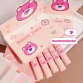 MAGIC CASA 5Pcs/set Cute Bear Matte Velvet Lip Gloss Set Waterproof Long-lasting Liquid Lipstick Red Lips Tint Korean Makeup Cosmetic. 