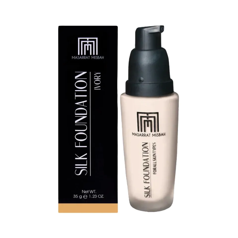 Musarrat Misbah Silk Foundation  Long Lasting, Lightweight & Full Coverage Foundation Flawless Finish for All Skin Types