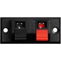 (PACK OF 2) 2 Positions Connector Terminal Push In Jack Spring Load Audio Speaker Terminals Clip. 