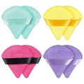 Powder Puff Face Soft Triangle Makeup Velour Puff, Beauty Sponge for Loose Powder and Cosmetic Foundation, Blender Makeup Tool Multicolor, alentines Day Gifts Face Soft Triangle Makeup Puff Velour Makeup Sponge for Loose Powder. 