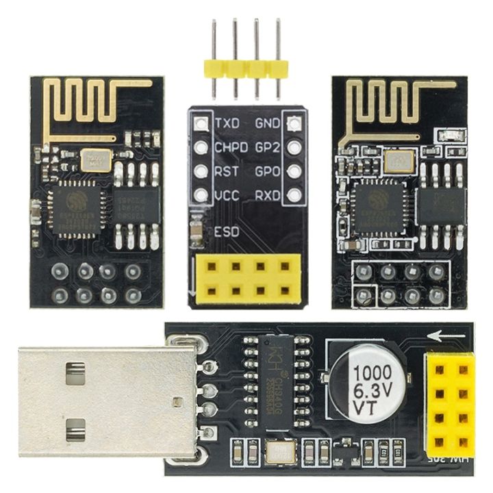 1PCS USB to ESP8266 module ESP-01 ESP-01S USB adapter board wireless communication microcontroller development