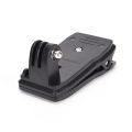 Action Camera Clip For GoPro Hero 8 7 6 5 4 Mount 360 Degree Rotary Clip Backpack Mount For Gopro Accessories. 