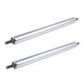 2X 25mm x 300mm Carboon Steel Assembly Line Conveyor Roller. 