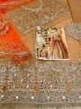 New Luxury Style Un-Stitched Embroidered Net Frock For Women Party Wear (Latest Design) Collection 2021. 