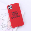 Treat People With Kindness TPWK Phone Cover For iPhone 14 14Pro 14Plus 13Promax 13 12 11Soft Candy Colorful Case Shell. 