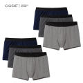 Code Boxer For Men Pack Of 6 - Underwear For Men - Underwear - Boxers For Men - Boxer - Mens Underwear  - Boxers For Boys - Under Garments For Men - Under Wear - Random Colors. 